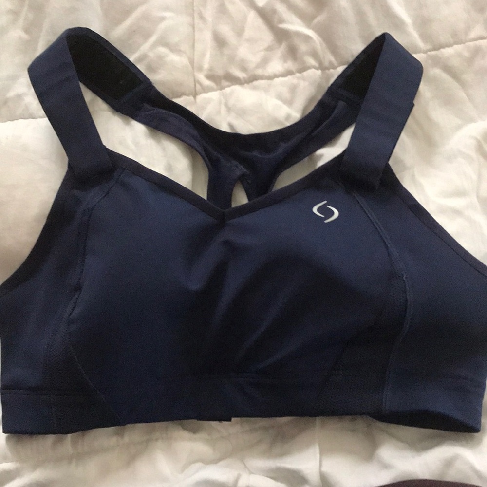 Moving comfort adjustable nursing sports bra
